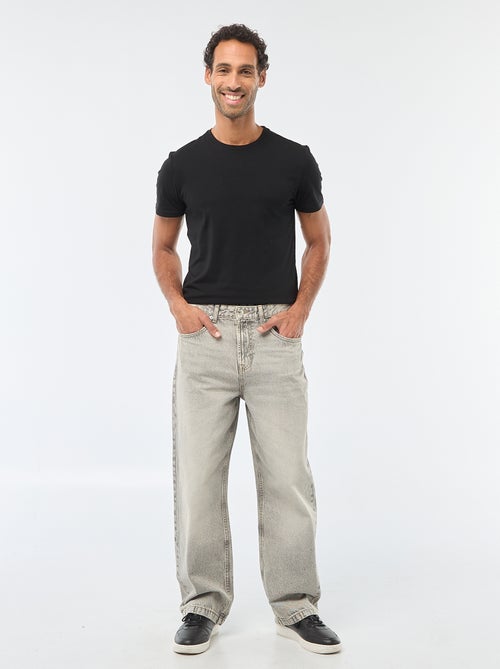 T-shirt pour homme en coton à col rond - Kiabi
