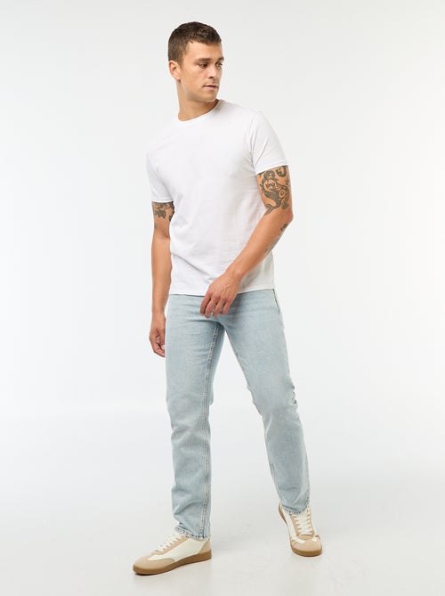 T-shirt pour Homme en jersey uni à col rond - Kiabi T-shirt pour Homme en jersey uni à col rond - Kiabi