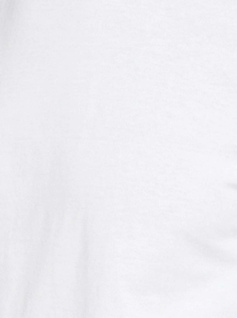 T-shirt pour Homme en jersey uni à col rond Blanc - Kiabi