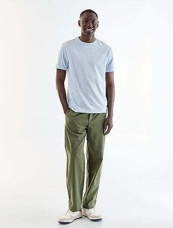 T-shirt uni à col rond homme