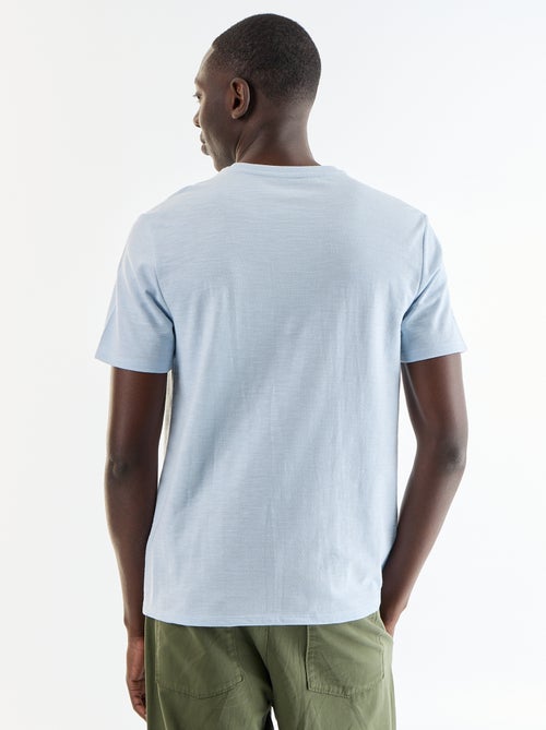 T-shirt pour homme uni à col rond - Kiabi