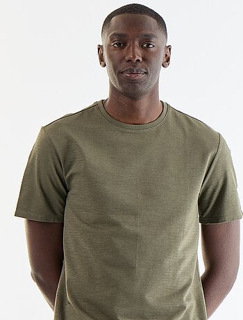T-shirt uni à col rond homme