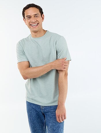 T-shirt uni à col rond homme