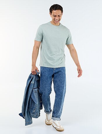 T-shirt uni à col rond homme