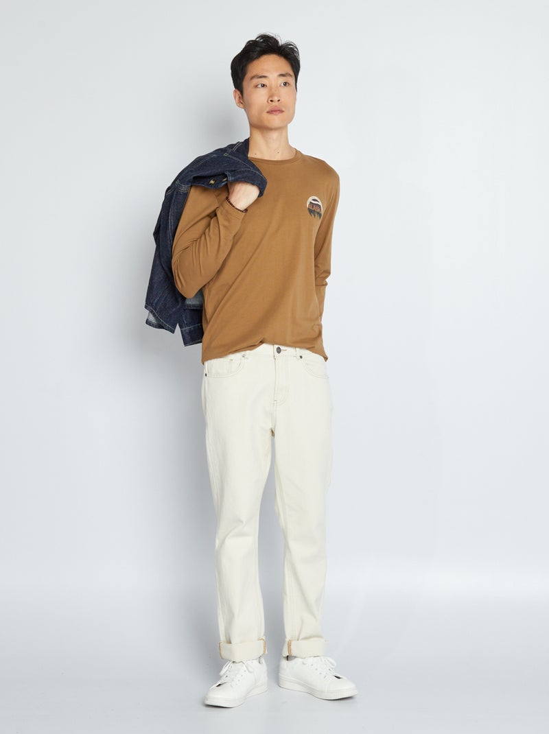 T-shirt 'Produkt' en jersey camel - Kiabi