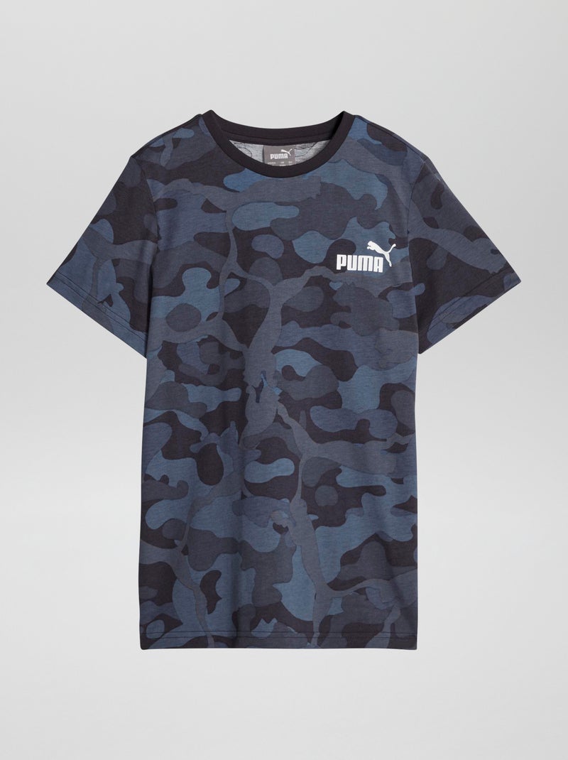 T-shirt 'Puma' à col rond Bleu marine - Kiabi