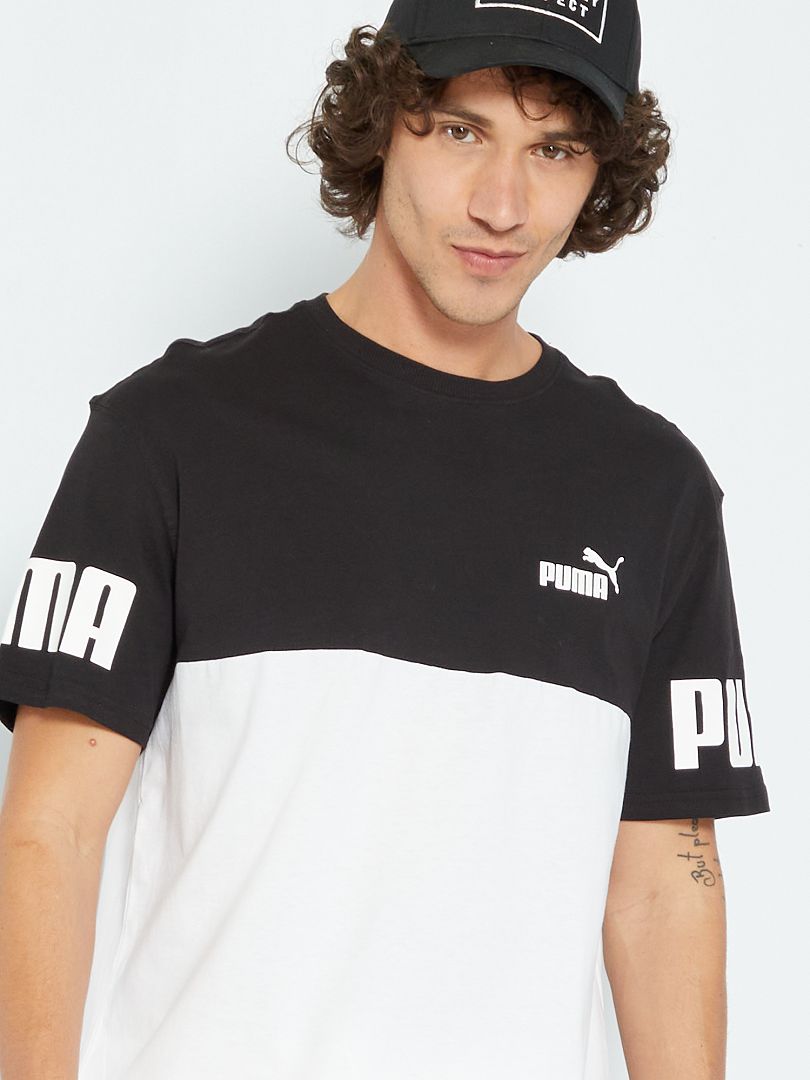 T shirt Puma style color block