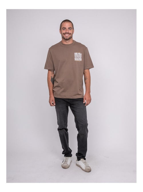 T-shirt pur coton à motif jargnol - Kiabi
