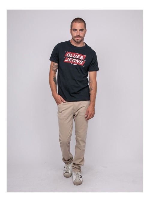 T-shirt pur coton à motif jordipal - Kiabi