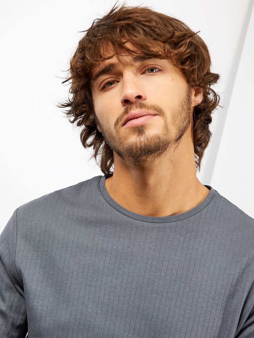T shirt Pyjama Manches Longues Gris Kiabi 7 00 t-shirt-pyjama-manches-longues-gris-kiabi-7-00