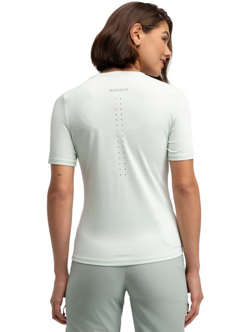 T-shirt randonnée manches courtes femme randonnée femme clarity mint - Kiabi