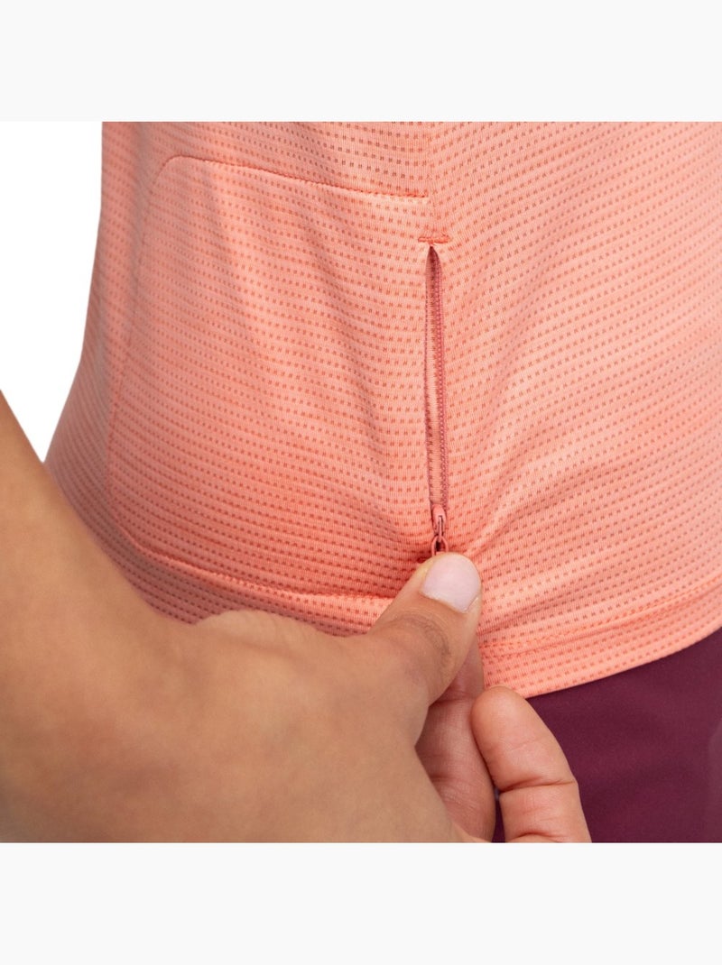 T-shirt randonnée manches courtes femme randonnée femme clarity Rose - Kiabi