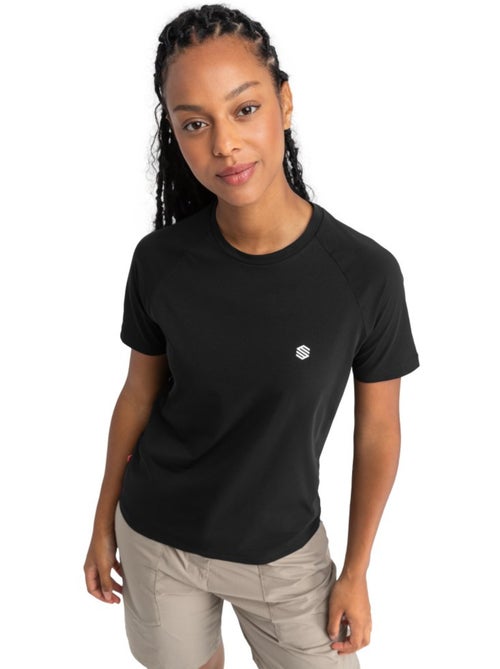 T-shirt randonnée manches courtes femme randonnée femme eiger - Kiabi