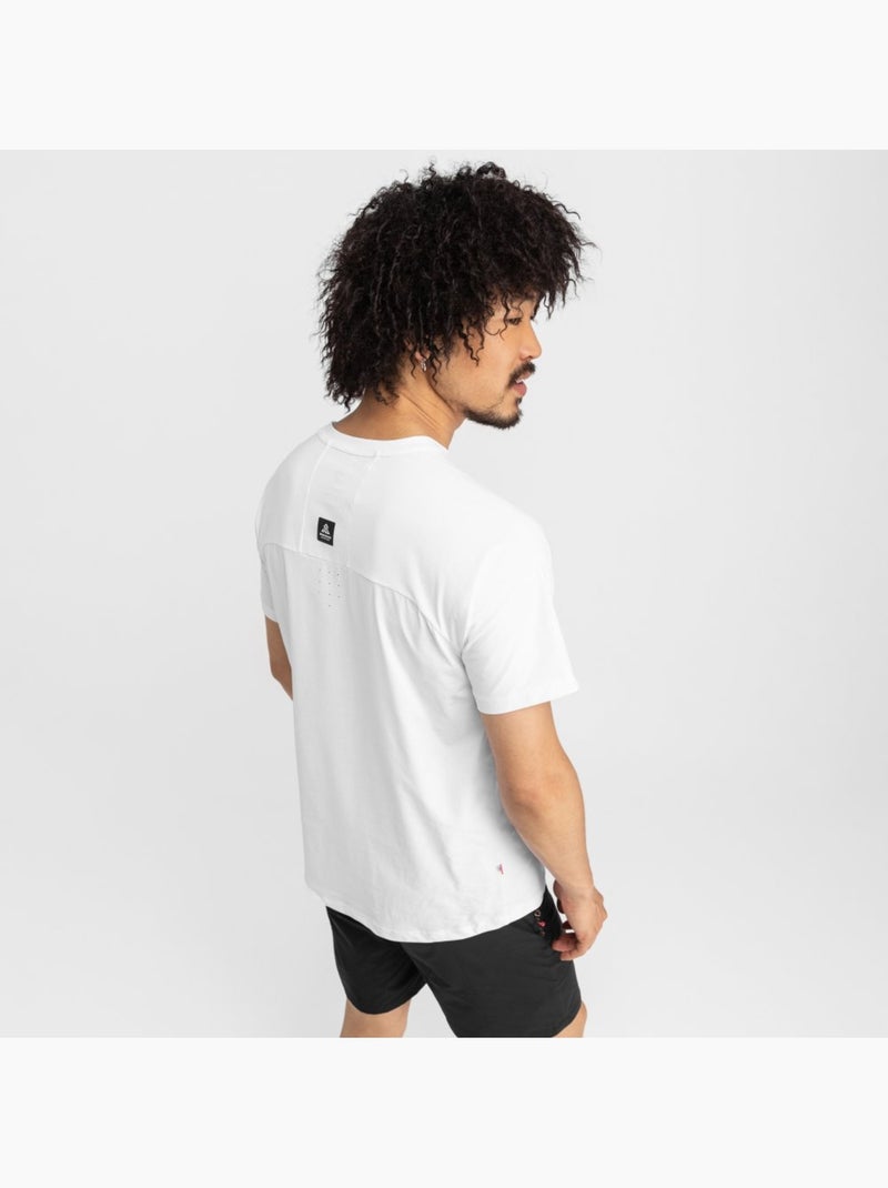 T-shirt randonnée manches courtes homme randonnée homme picos Blanc - Kiabi