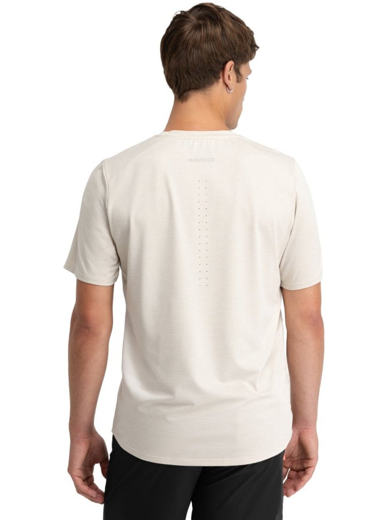 T-shirt randonnée manches courtes homme randonnée homme scout sand Beige - Kiabi