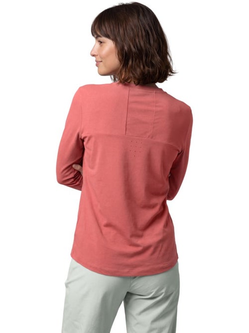 T-shirt randonnée manches longues femme femme nahuel-w brick - Kiabi