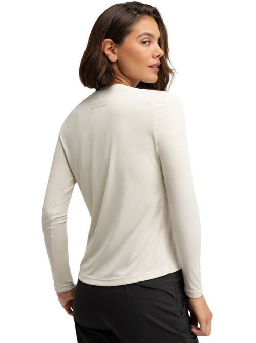 T-shirt randonnée manches longues femme randonnée femme wander sand - Kiabi