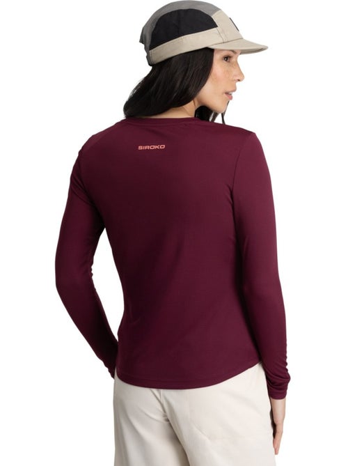 T-shirt randonnée manches longues femme randonnée femme wander - Kiabi