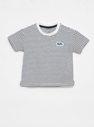 T-shirt rayé à manches courtes