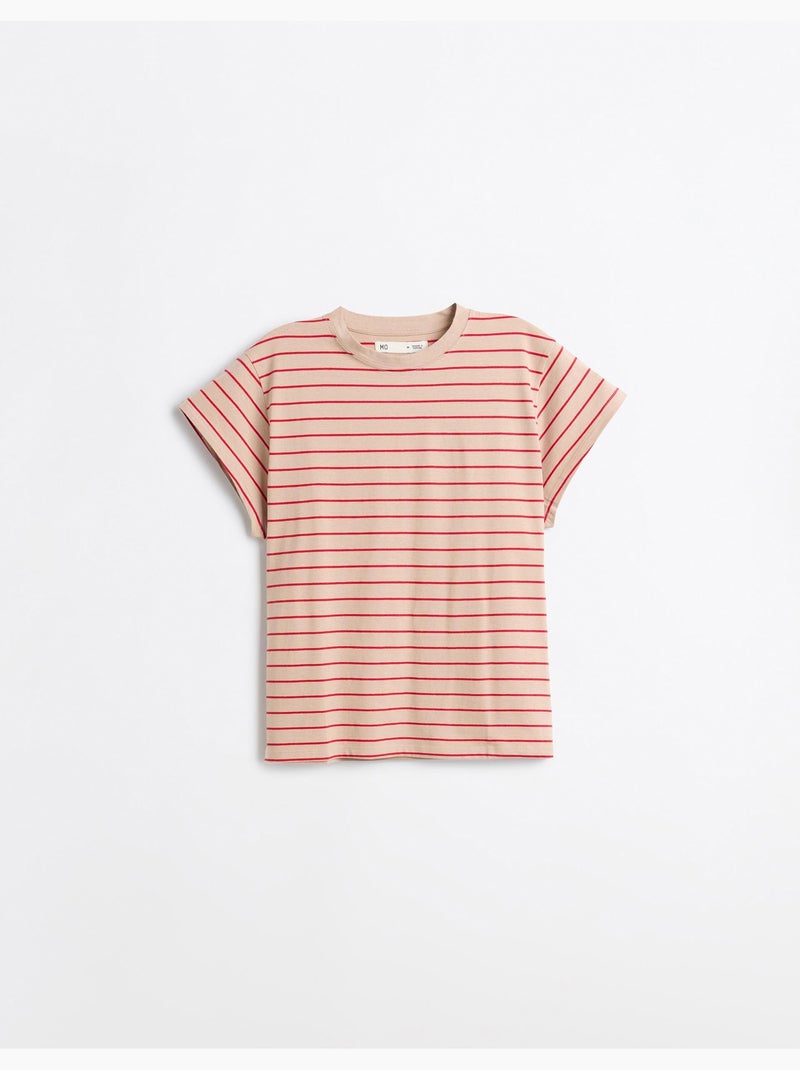 T-shirt rayé, MO Fashion Beige - Kiabi