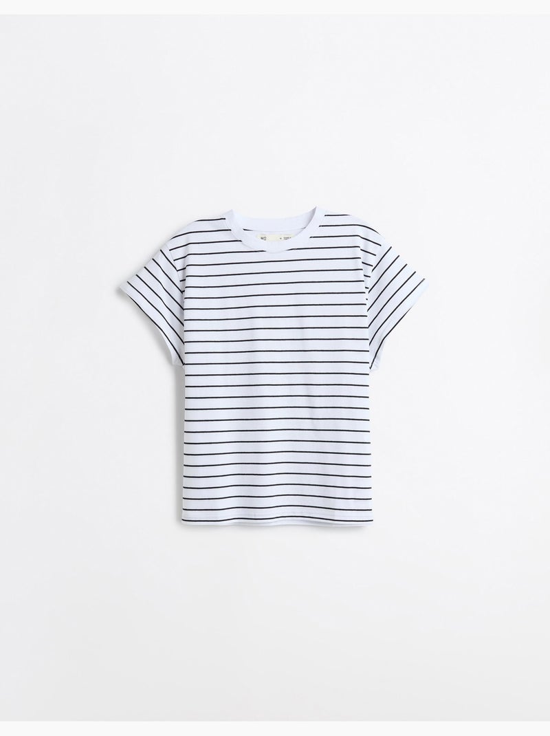 T-shirt rayé, MO Fashion Blanc - Kiabi