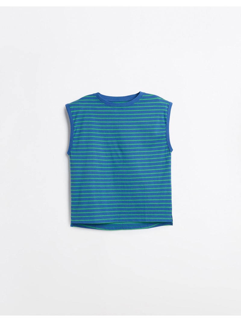 T-shirt rayé, MO Fashion Bleu - Kiabi