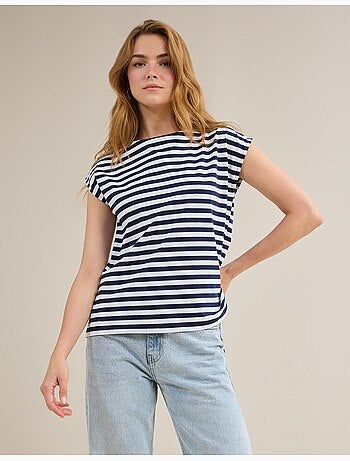 T-shirt rayé, MO Fashion