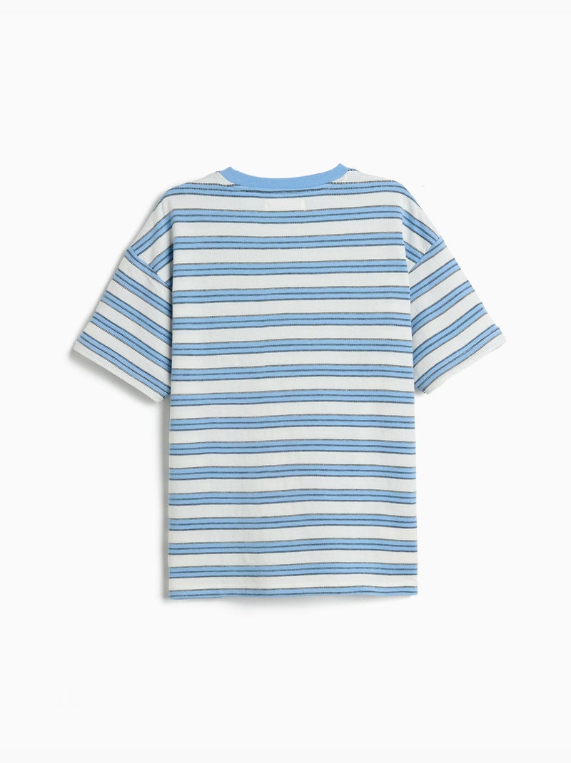 T-shirt rayé, MO Fashion Bleu - Kiabi