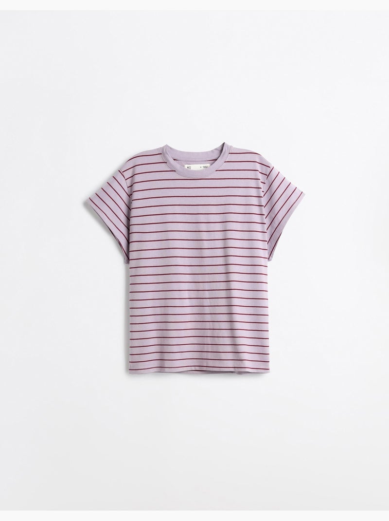 T-shirt rayé, MO Fashion Violet - Kiabi