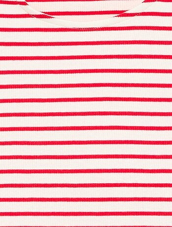 T-shirt rayé sans manches