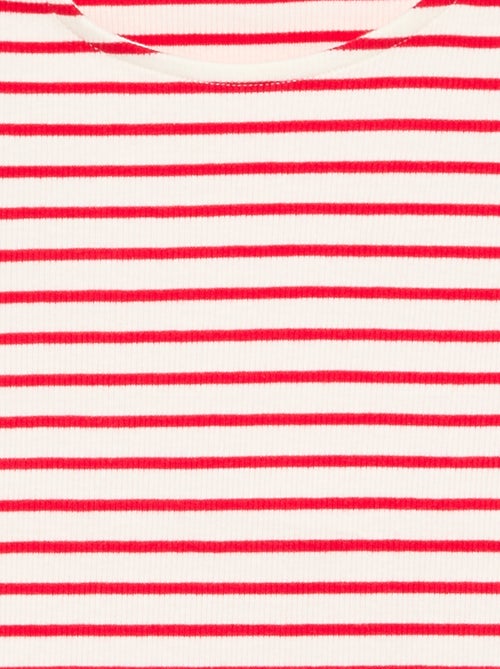 T-shirt rayé sans manches - Kiabi