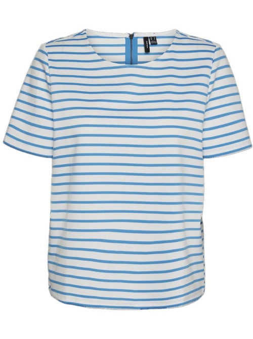 T-Shirt Rayure Femme Vero Moda Snow White - Kiabi T-Shirt Rayure Femme Vero Moda Snow White - Kiabi
