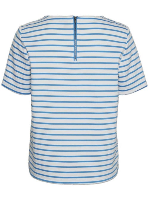 T-Shirt Rayure Femme Vero Moda Snow White - Kiabi T-Shirt Rayure Femme Vero Moda Snow White - Kiabi