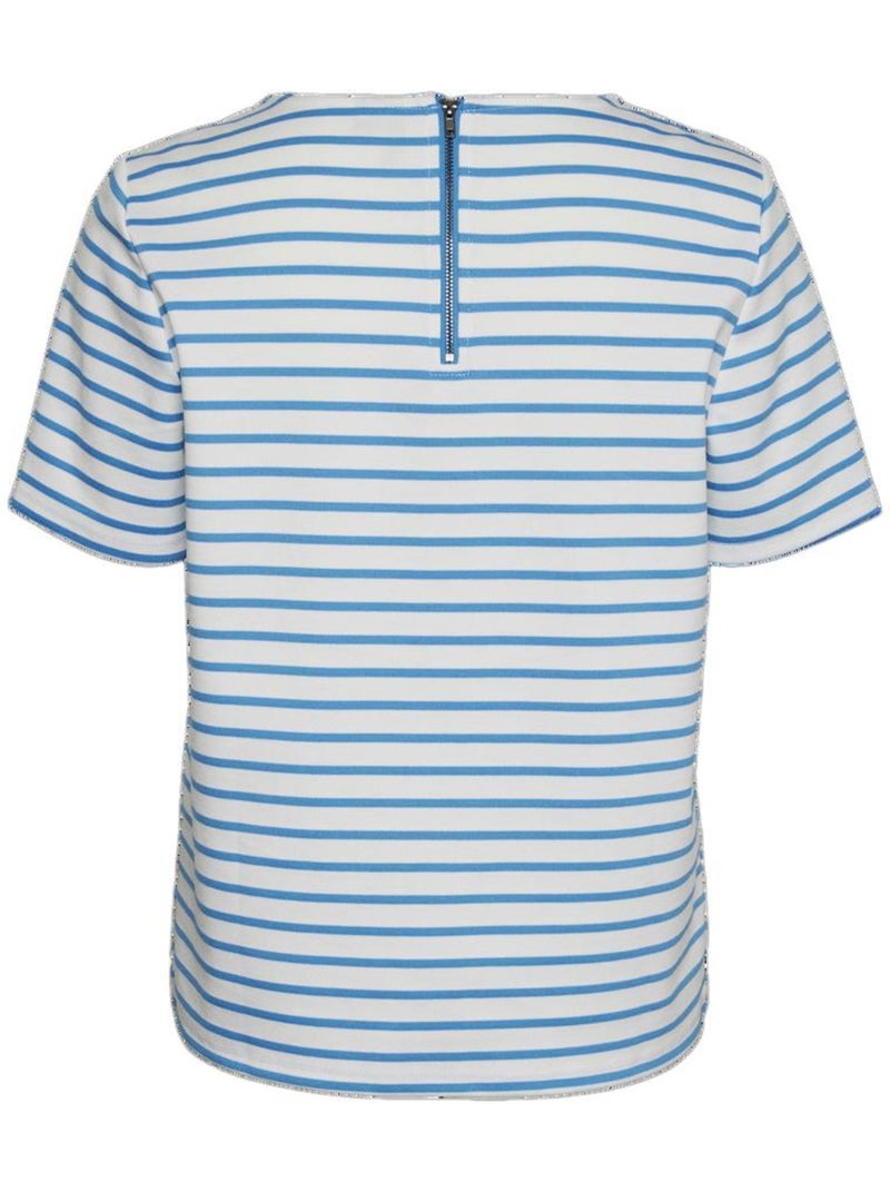 T-Shirt Rayure Femme Vero Moda Snow White Blanc - Kiabi