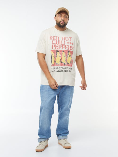 T-shirt 'Red hot chili Peppers' manches courtes - Kiabi