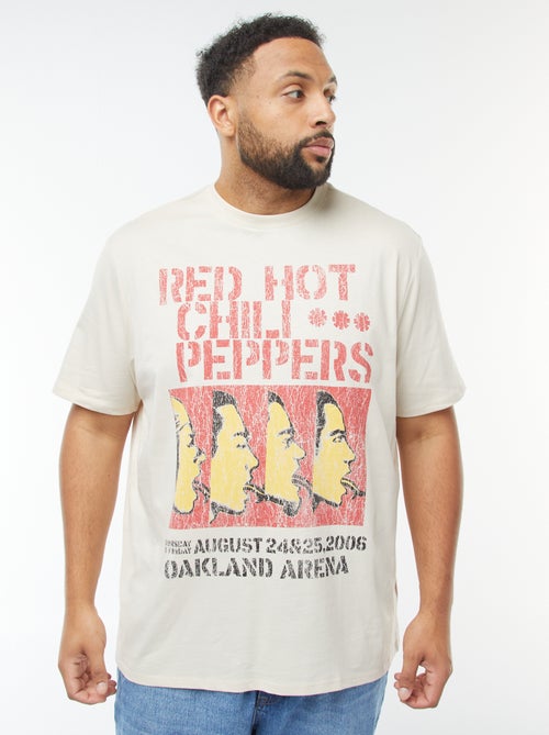 T-shirt 'Red hot chili Peppers' manches courtes - Kiabi