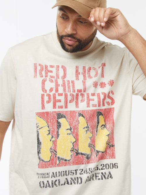 T-shirt 'Red hot chili Peppers' manches courtes - Kiabi