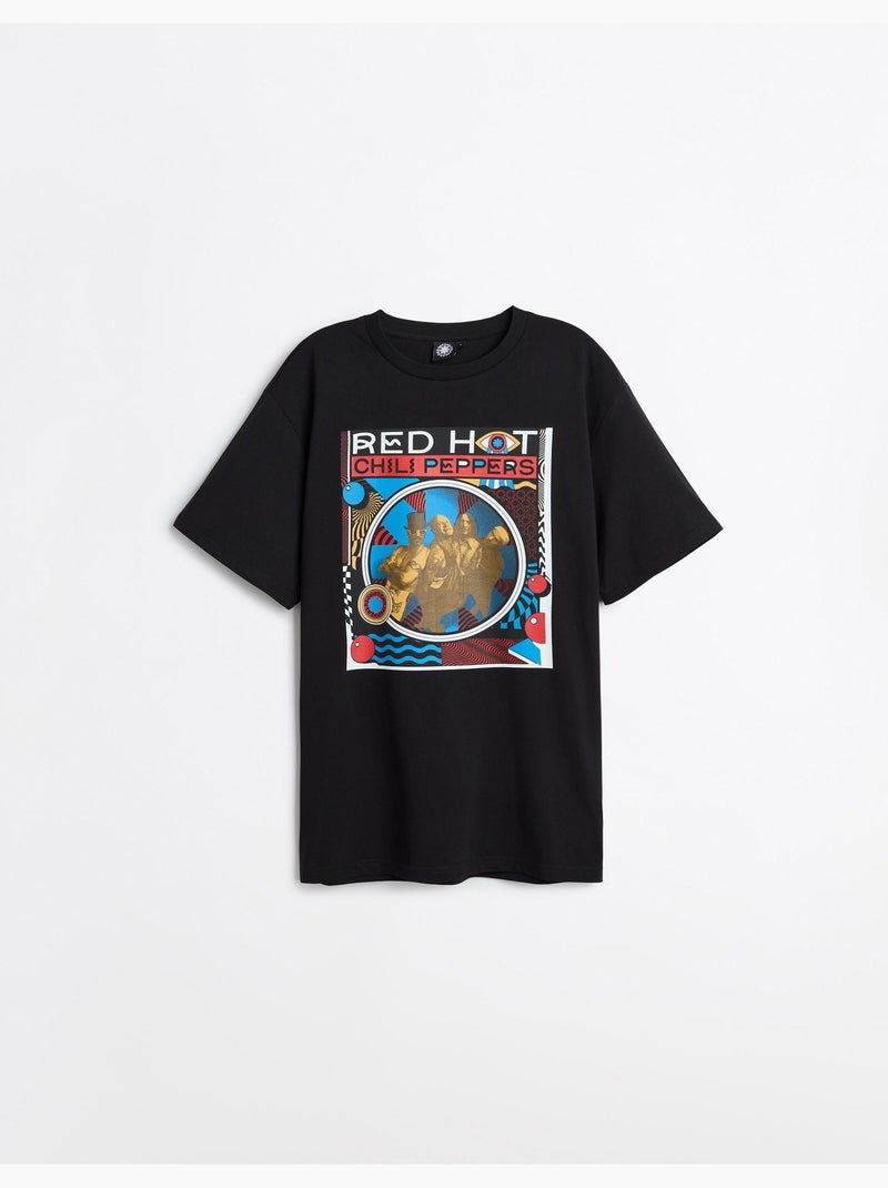 T-shirt Red Hot Chili Peppers, MO Fashion Noir - Kiabi