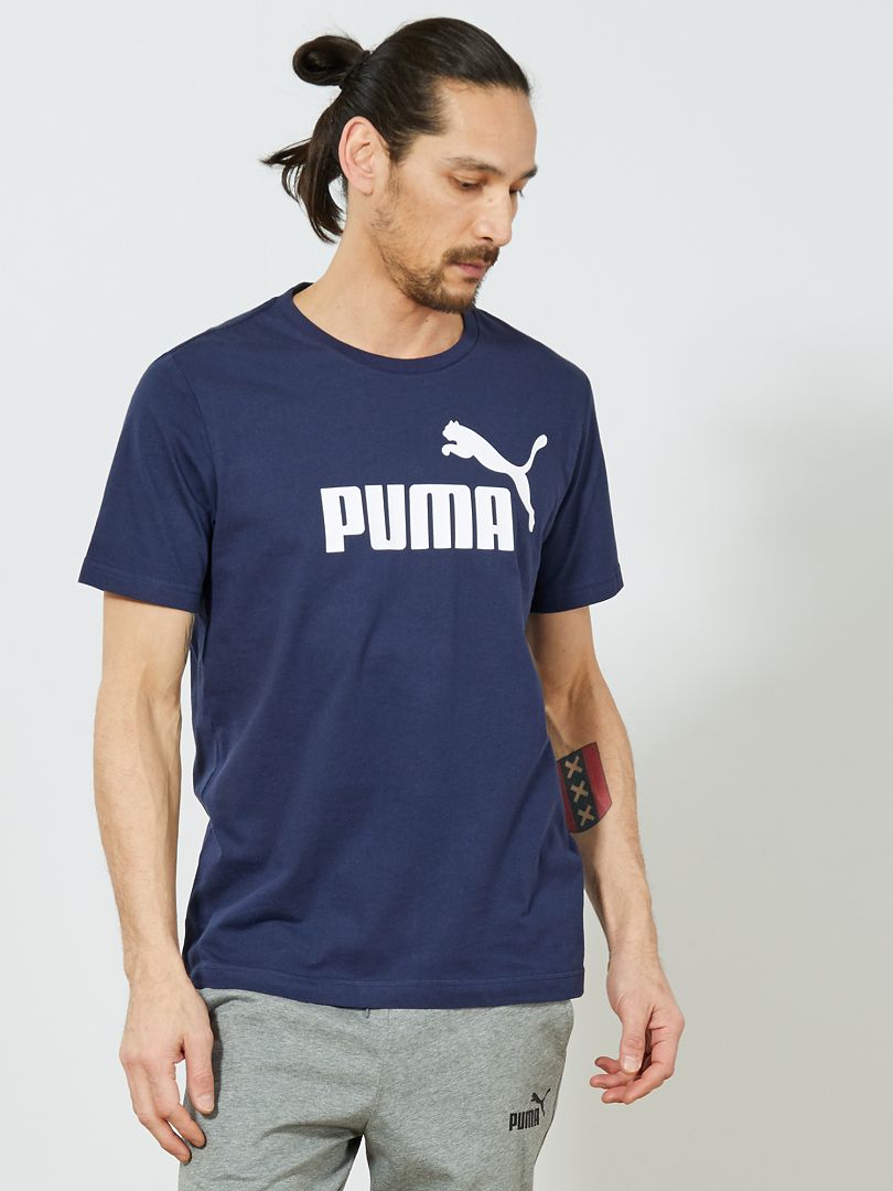 T-shirt regular imprimé 'Puma' indigo - Kiabi