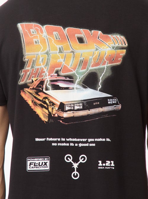 T-shirt 'Retour vers le futur' imprimé recto/verso - Kiabi
