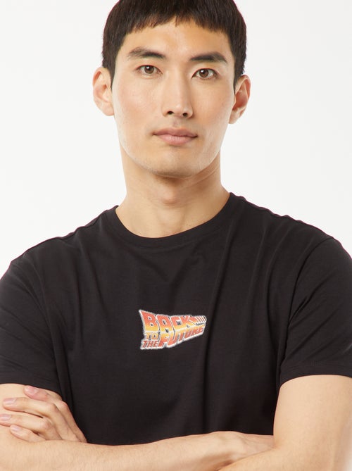 T-shirt 'Retour vers le futur' imprimé recto/verso - Kiabi