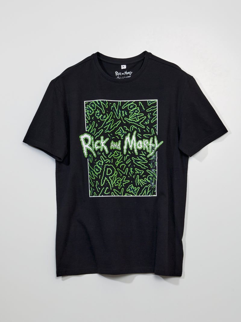 T-shirt 'Rick et Morty' noir - Kiabi