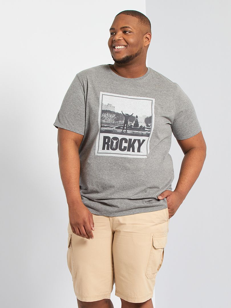 T-shirt 'Rocky' GRIJS - Kiabi