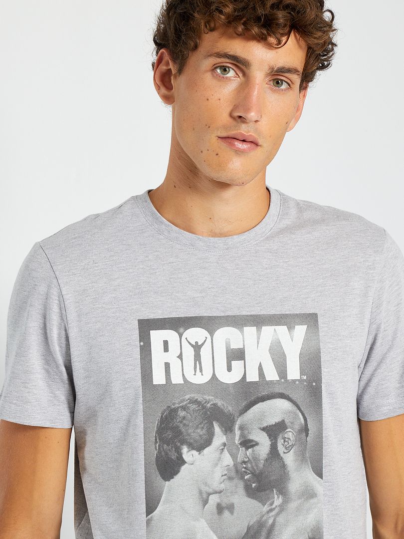 T-shirt 'Rocky' GRIJS - Kiabi