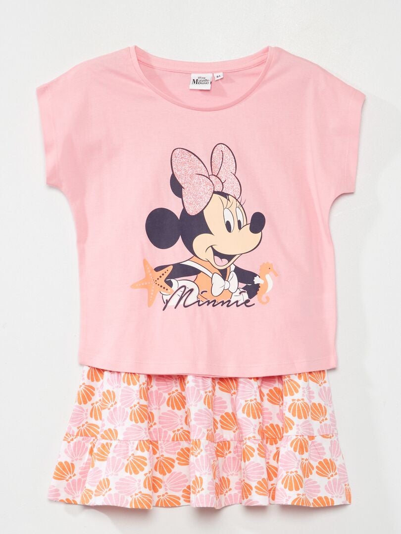 T-shirt + rokje 'Minnie' 'Disney' roze - Kiabi