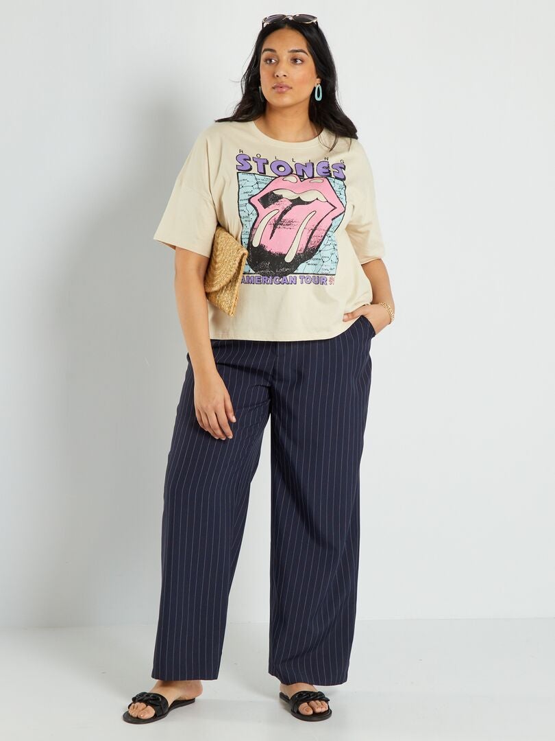 T shirt Rolling Stones col rond