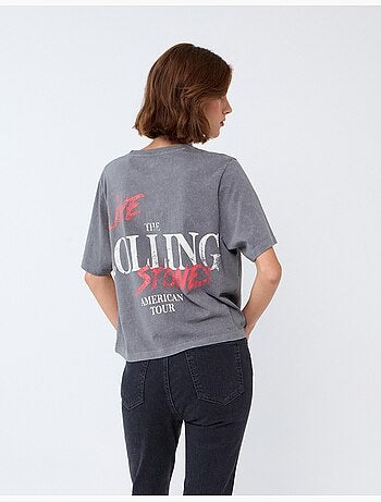 T-shirt rolling stones, mo fashion
