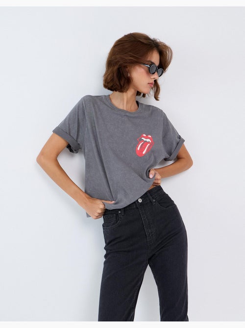 T-shirt rolling stones, mo fashion - Kiabi