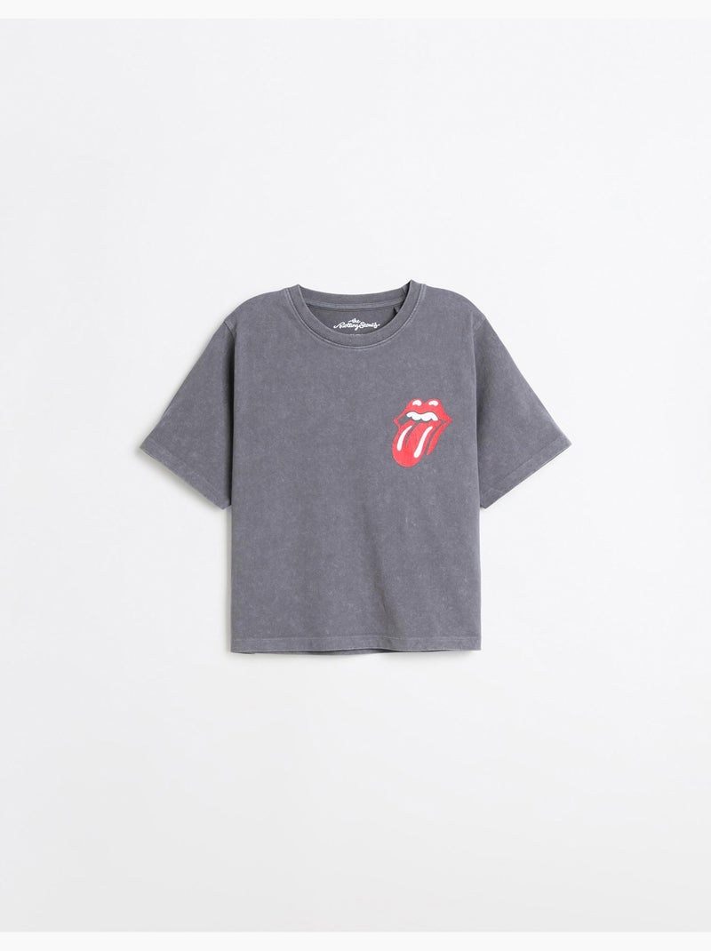 T-shirt rolling stones, mo fashion Gris - Kiabi