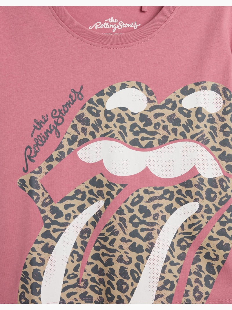 T-shirt Rolling Stones, MO Fashion Mauve lilas - Kiabi